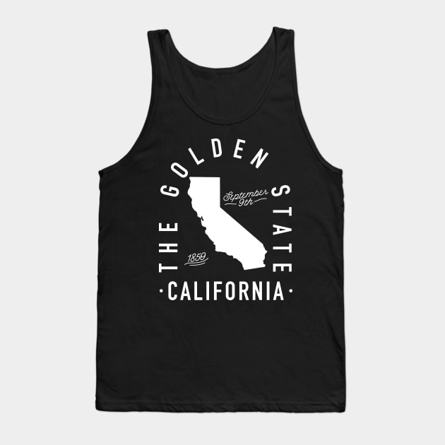 The Golden State California Tank Top by goodwordsco
